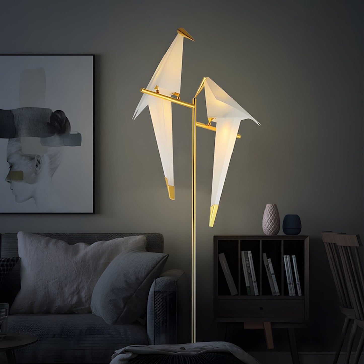 Origami Lampe Oiseau