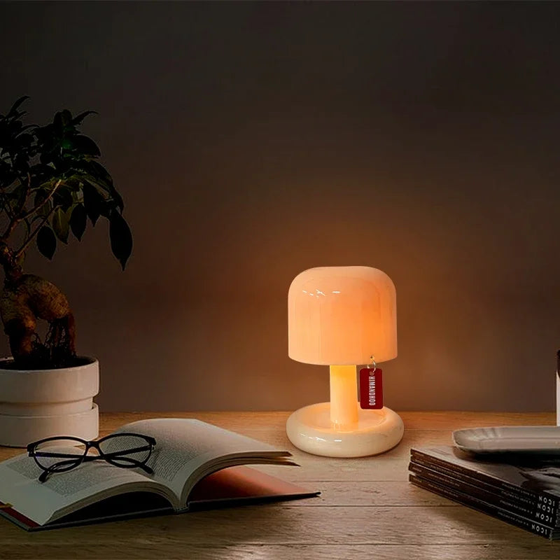 Creative Mushroom Style Led Night Light Nordic Mini Desktop Coffee Bar Home Living Room Decoration Modern Minimalist Table Light